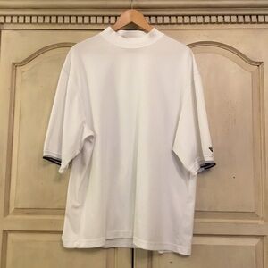 Men’s White Wedge Short Sleeve Shirt Size XL